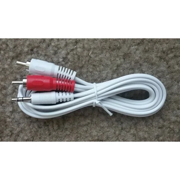 New Genuine Sonos Aux Audio 3.5Mm Stereo Male To 2 Rca Y Cable 6-Feet - 1.8 M