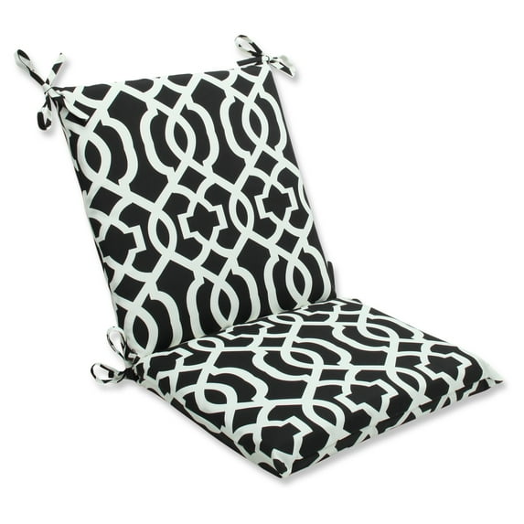 New Geo Black/White Squared Corners Chair Cushion