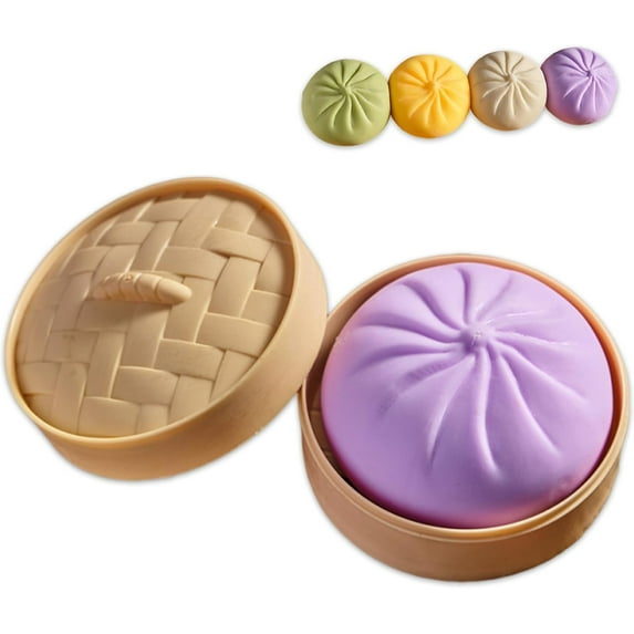 New Giant Dumpling Squishy,Jumbo Dumpling Squishy Large,Large Stress Relief Sensory Ball, Soft Squeeze Decompression Dough(1PCS)