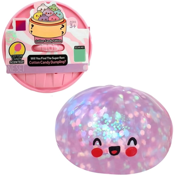 New Giant Glitter Dumpling Mystery Dumpling Cotton Candy Edition Squishies Box for Stress Relief