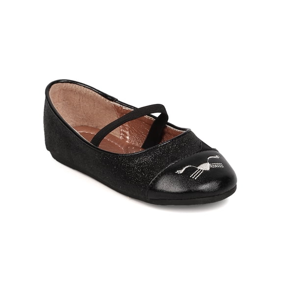 New Girl Betani Ada-1 Mixed Media Kitty Cat Face Mary Jane Ballerina Flat