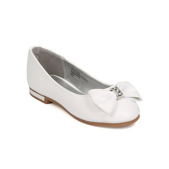 New Girl Little Angel Ashley-909E Leatherette Bow Tie Ballerina Flat