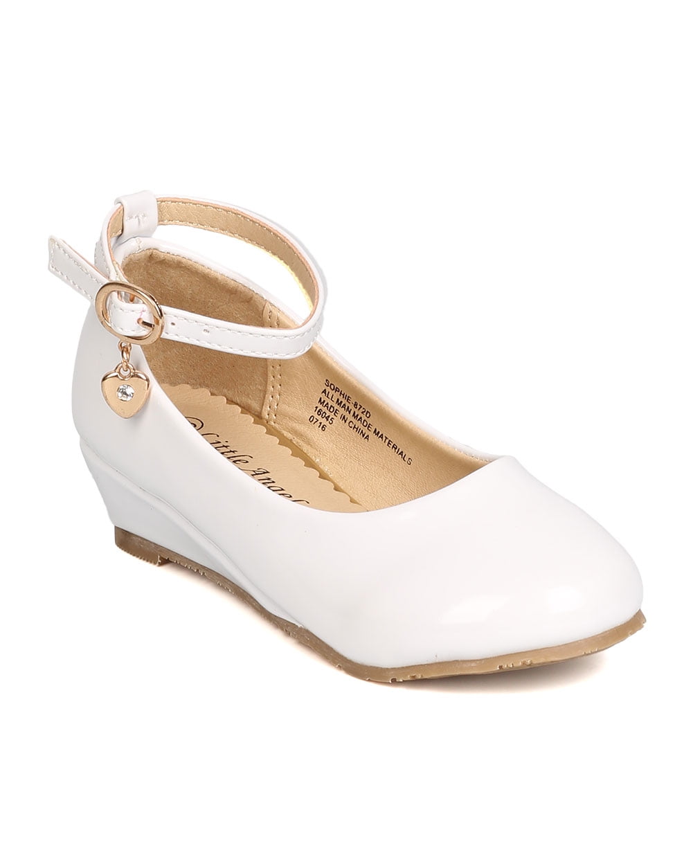 New Girl Little Angel Sophie-872D PU Danging Charm Ankle Strap