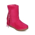 thumbnail image 1 of New Girls Faux Suede Fringed Moccasin Tall Boot -18067 By Jelly Beans Collection, 1 of 5