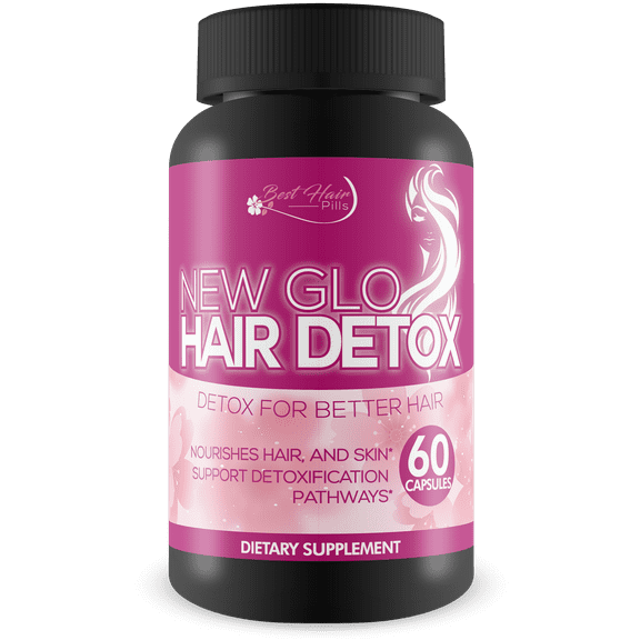New Glo Hair Detox - Detox Hair & Follicles for Healthier Hair & Scalp - Improve Blood Flow & Circulation to Hair Follicles & Scalp - Increase Nutrient Delivery & Increase Capillary Detoxification