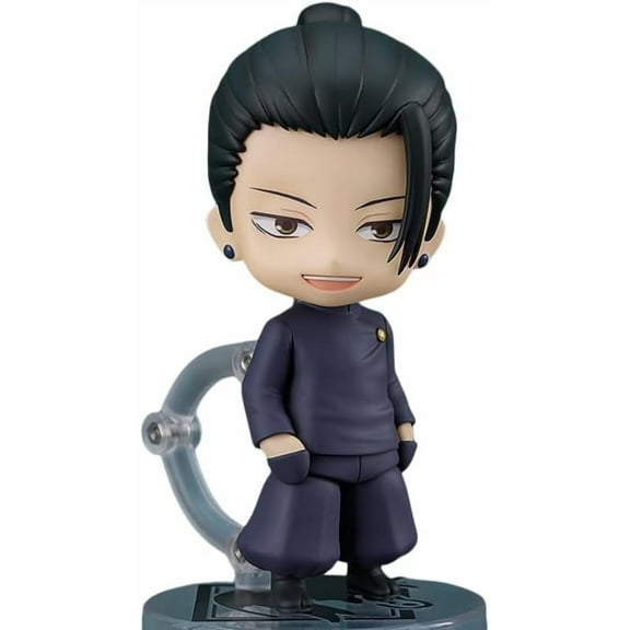 New Gojo Satoru Figure Geto Suguru Figure Q Version Movable Replacement Face Anime Figures 10cm/3.9inch PVC Cartoon Model Craft Gift (Geto)