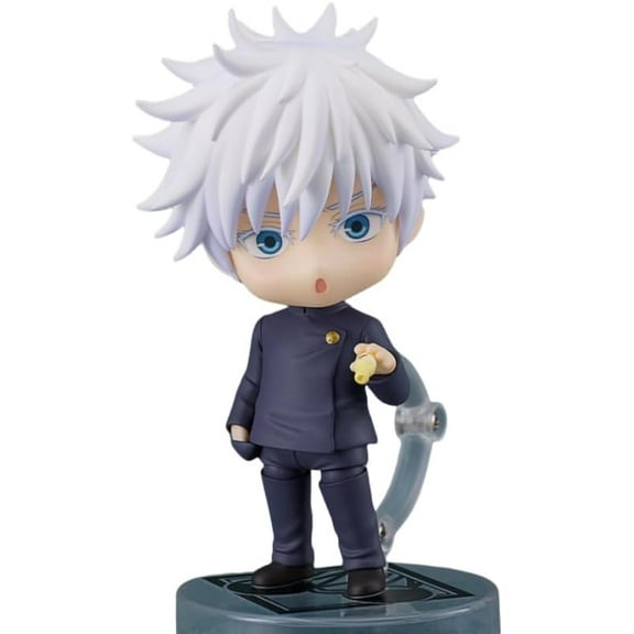 New Gojo Satoru Figure Geto Suguru Figure Q Version Movable Replacement Face Anime Figures 10cm/3.9inch PVC Cartoon Model Craft Gift (Gojo)