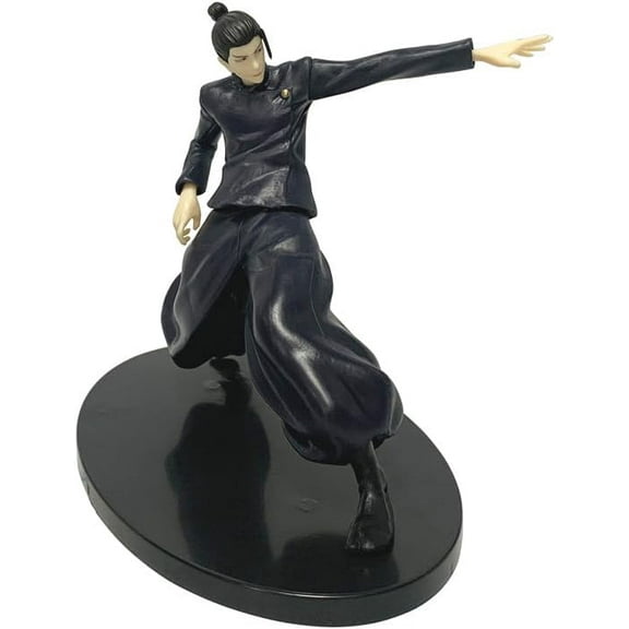 New Gojo Satoru Figure, Geto Suguru Plush Figure, Standing 18cm/7.1inch Handmade Cosplay PVC Statues Collectible Souvenirs for Anime Fans Gifts (b)