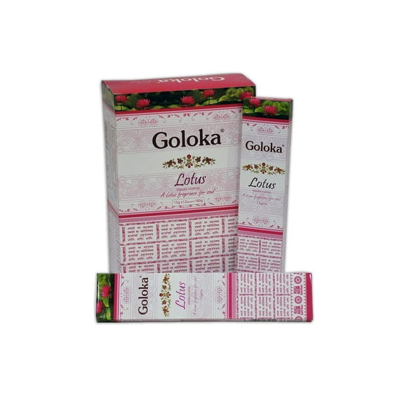 New Goloka Lotus Incense Sticks - 15gms (12 Packs)