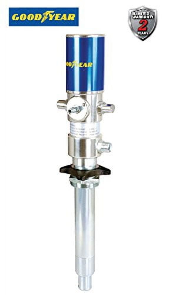 Goodyear Blue and Silver Air Operated Oil Transfer Pump