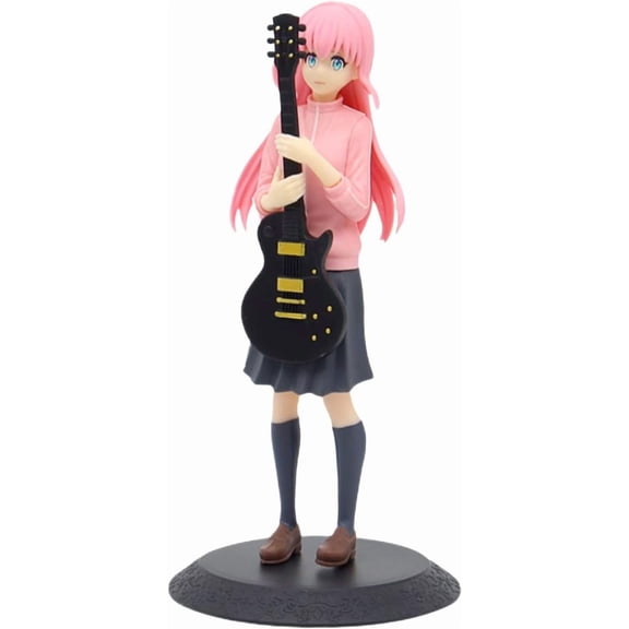 New Goto Alone Figure, Standing Guitarist Goto Alone Anime Figures 20cm/7.9inch PVC Character Figurine Cosplay Model Handicrafts for Anime Fans Gift (a)