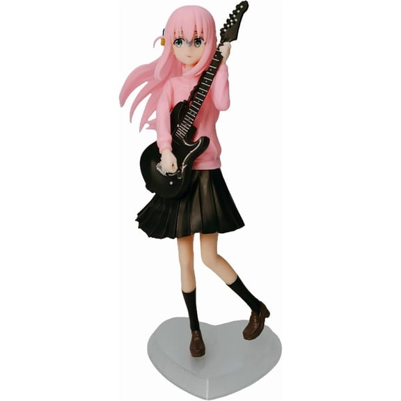 New Goto Alone Figure, Standing Guitarist Goto Alone Anime Figures 20cm/7.9inch PVC Character Figurine Cosplay Model Handicrafts for Anime Fans Gift (b)