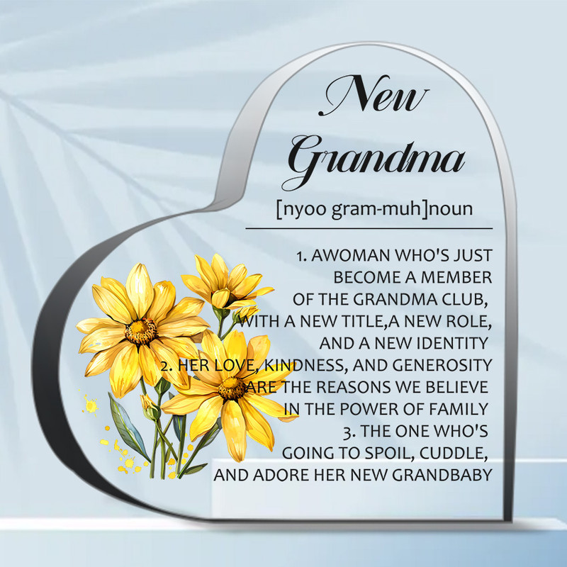 Mother's Day Gift For New Grandma, Personalized First Time Grandma Canvas, 1st Time Grandma Gifts, Mothers Day Gift For First Time Grandma - Wrapped