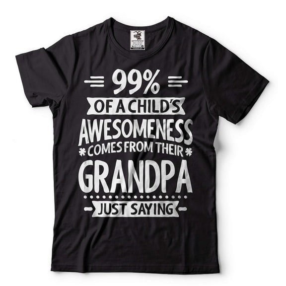 New Grandpa Shirt Grandpa Shirts Father's Day Grandpa Shirt Funny Grandpa Shirt Grandfather Gifts (Large Black)