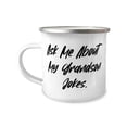 thumbnail image 1 of New Grandson 12oz Camper Mug, Ask Me About My Grandson Jokes, Gifts For Grandson, Present From Grandfather, For Grandson, Birthday present, Gift ideas, Unique gifts, Personalized gifts, Handmade, 1 of 2