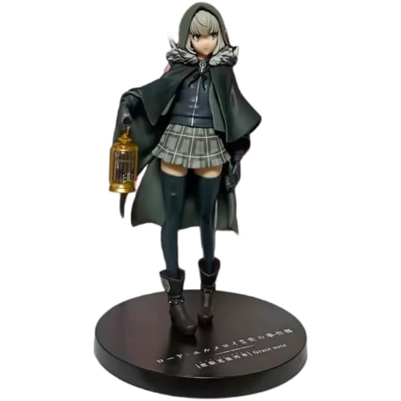New Gray Figure, Portable Oil Lamp Standing Gray Figurine 20cm/7.9inch PVC Character Cosplay Model Collectible Handicrafts for Anime Fans Gift