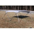 thumbnail image 1 of New Gray/grey Vortex Pontoon / Deck Boat 4 Bow Bimini Top 10' Long, 97-103" Wide, 54" High, Complete Kit, Frame, Canopy, and Hardware (FAST SHIPPING - 1 TO 4 BUSINESS DAY DELIVERY), 1 of 6