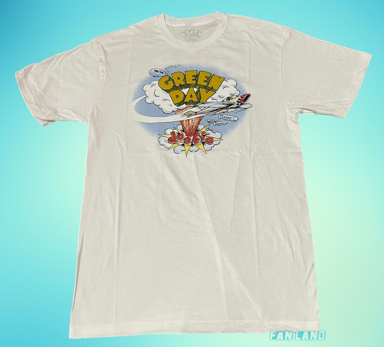 New Green Day Dookie Album Mens White 1994 Vintage TShirt