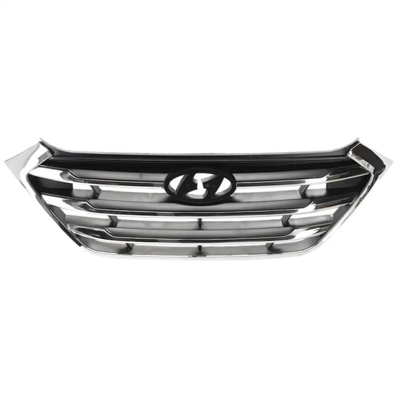 New Grille Assembly Compatible With Hyundai Tucson Premium 4 Cyl 2.0L Tucson Limited 4 Cyl 1.6L Eco 1.6L Base 2.0L 2016-2017 By HY1200190 86350D3100CR
