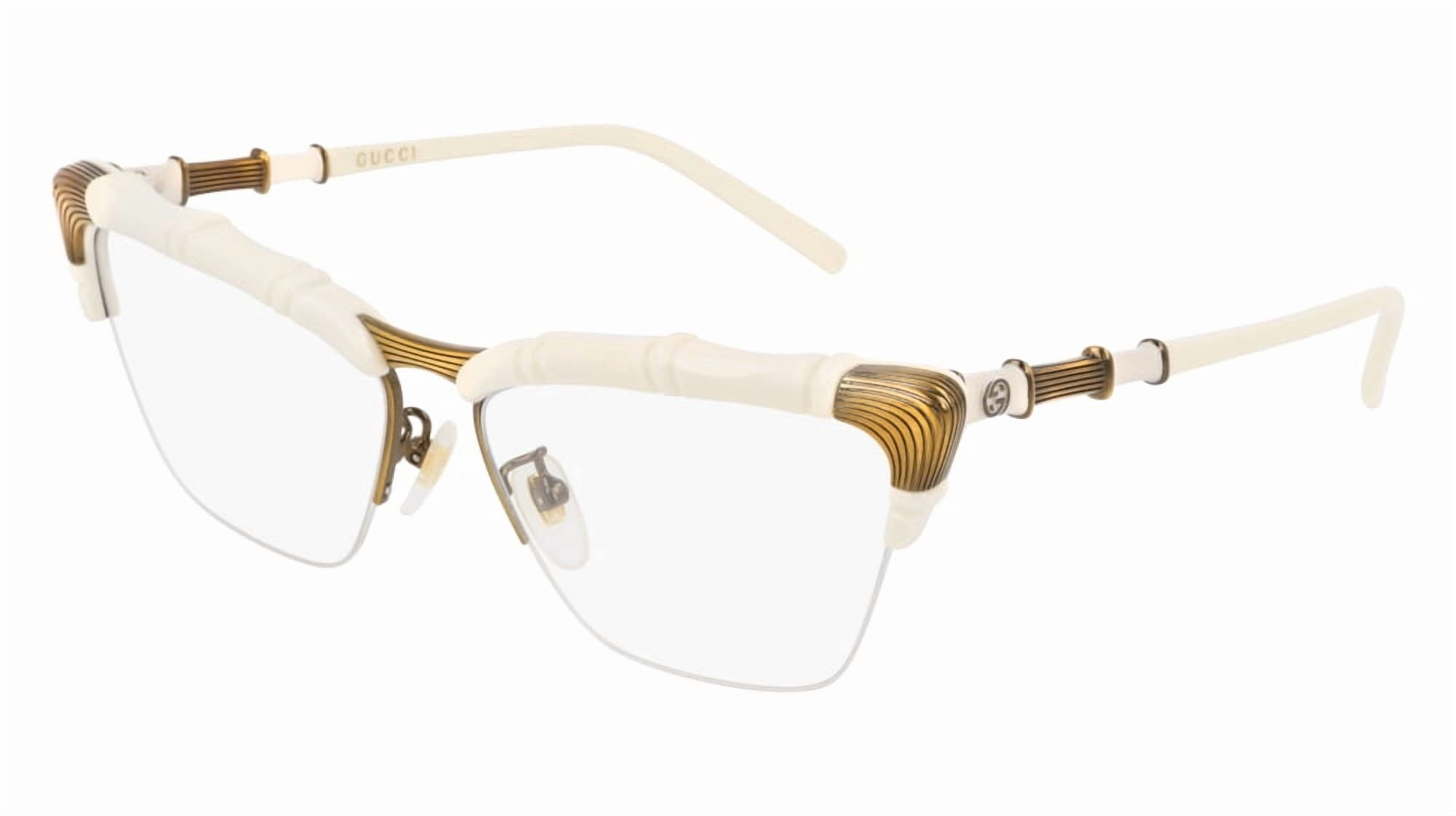 New Gucci GG0660O 002 Ivory & Bronze Eyeglasses 58/15/140  display picture 3