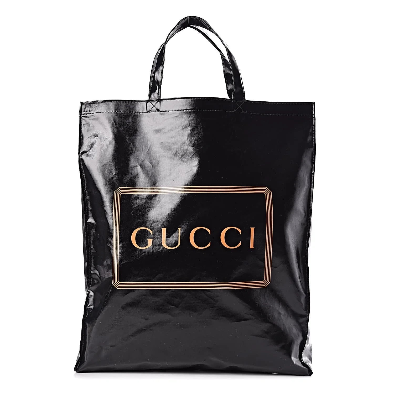 Gucci ' Xl' Large Logo Embossed Tote in Black