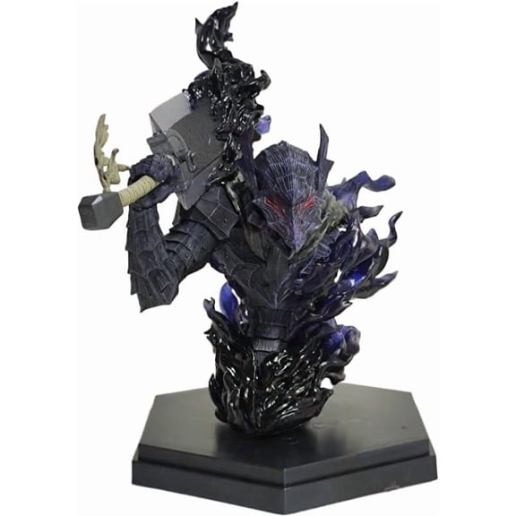 New Guts Figure Bust Sculpture Guts Action Figures 12cm/4.7inch PVC Character Figurine Cosplay Model Collectible for Anime Fans Gift