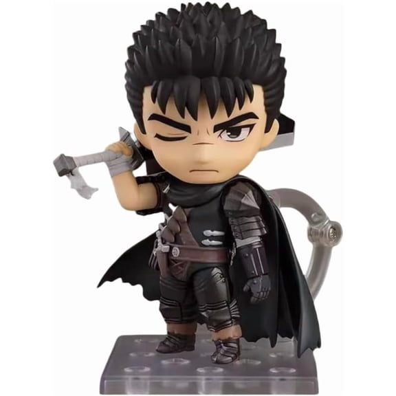 New Guts Figure, Movable Q Version Guts Replacement Face Figurine 10cm/3.9inch PVC Action Model Figure Statue Character Ornament Gifts