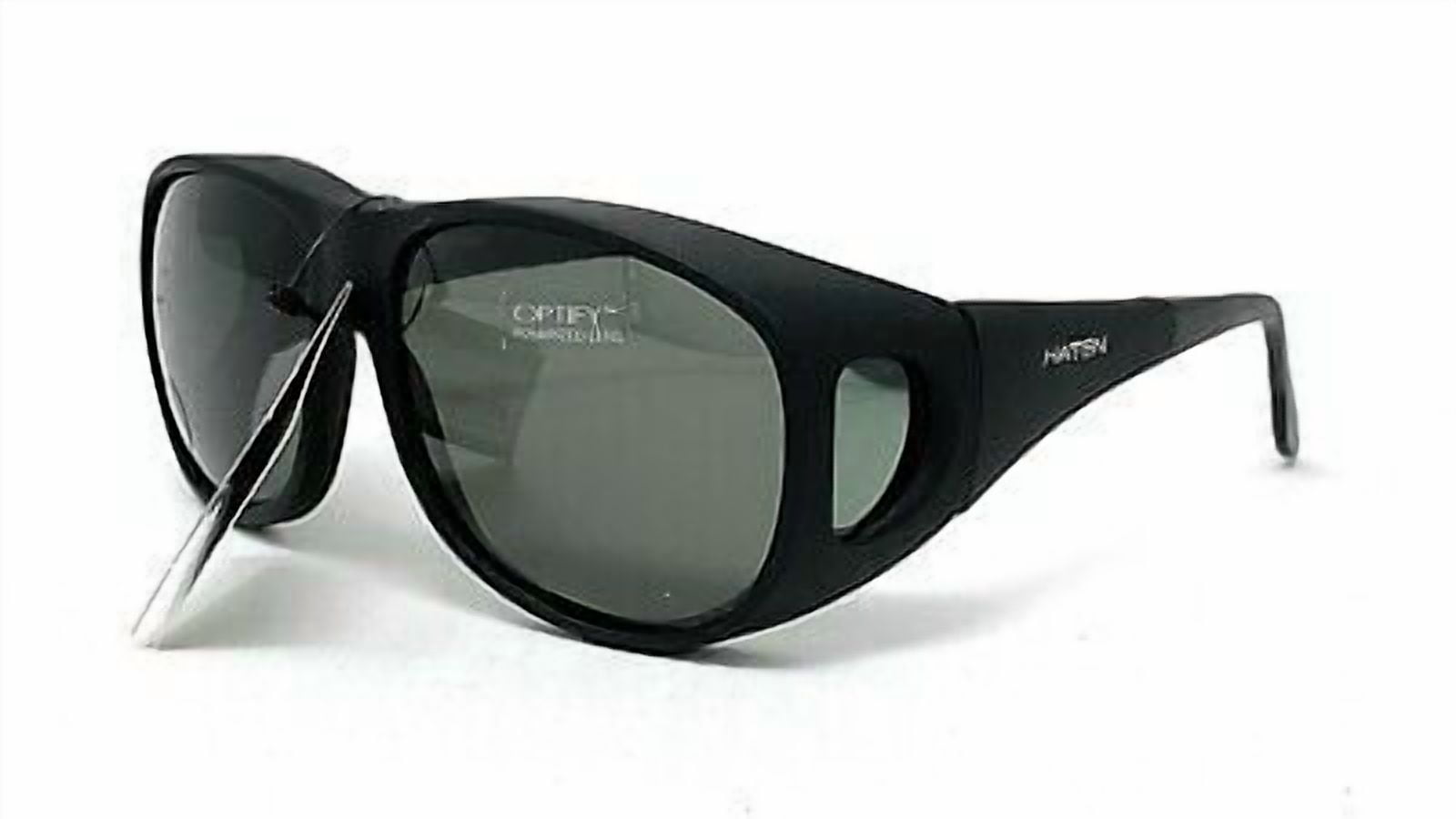 New HAVEN Fit Overs Sunwear POLARIZED Sunglasses Summerwood Large Black