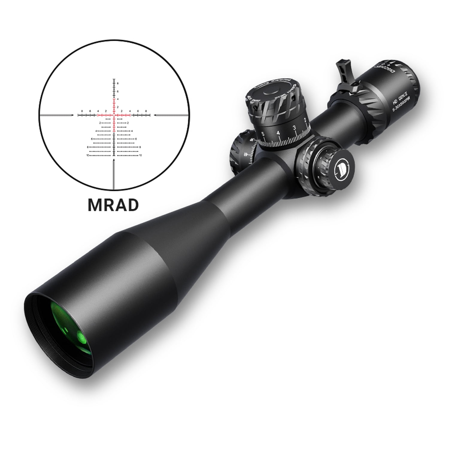 DISCOVERYOPT HD GEN2 5-30X56 FFP Riflescope 34mm Side Focus Illumination Reticle Long-Range Shooting