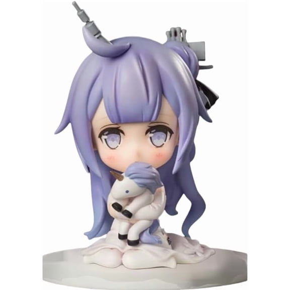 New HMS Unicorn Hammann Figure Cute Unicorn USS Hammann Anime Figures 10cm/3.9inch Handmade PVC Model Character Statue Collection Gifts (Unicorn)