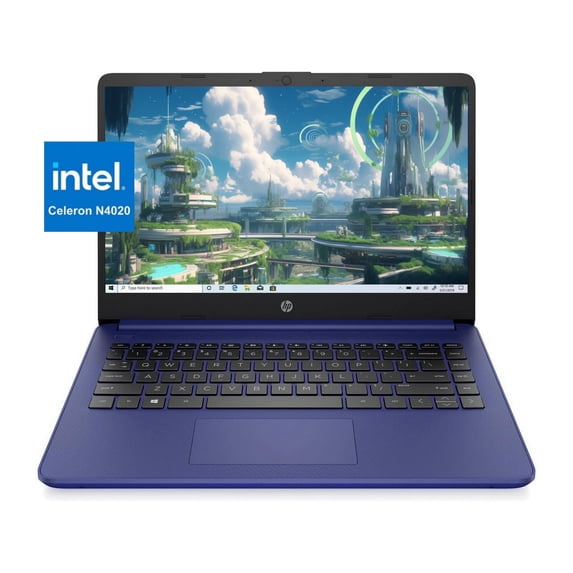 New HP 14" HD Display Student and Business Laptop, Intel Celeron N4020, 8GB RAM, 64GB eMMC,Webcam, HDMI, Wi-Fi, RJ-45, Windows 11 Home, Blue