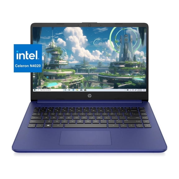 New HP 14" HD Display Student and Business Laptop, Intel Celeron N4020,4GB RAM, 64GB eMMC,Webcam,HDMI, Wi-Fi, RJ-45, Windows 11 Home, Blue