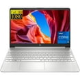 thumbnail image 1 of New HP 15.6" FHD Laptop , Intel Core i5-1135G7 (Beats i7-1065G7),12GB RAM, 256GB SSD, Intel Iris Xe Graphics, Wi-Fi and Bluetooth, Windows 10 Pro Natural Silver, 1 of 5