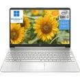 thumbnail image 1 of New HP 15 Laptop, 15.6" HD Micro-Edge Display,Intel Core i3 1125G4 (Beats i5-1035G4), 8GB RAM, 512GB SSD, Wi-Fi , Long-Lasting Battery, Fast Charge, Webcam, Windows 11 Home, Silver, 1 of 5