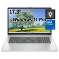 thumbnail image 1 of New HP 17.3" FHD Laptop ,Intel Core 5 120U Processor up to 5.0 GHz(Beat i7-1255U), 64GB RAM, 1TB SSD, Backlit KB,Windows 11 Pro, Silver, 1 of 6