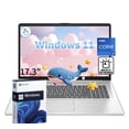 thumbnail image 1 of New HP 17.3" HD Touchscreen Laptop, Intel Core i7-1355U Processor,64GB RAM,1TB SSD,Intel Iris Xe Graphics,Webcam,HDMI,Wi-Fi ,Bluetooth , Windows 11 Home,Silver, 1 of 5