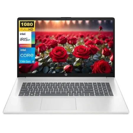New HP 17.3" IPS FHD Laptop, Intel Core i5-1335U (Beat i7-1255U), 16GB RAM 512GB SSD, Iris Xe Graphics,Wi-Fi 6 Bluetooth 5.3 Backlit Keyboard HDMI Windows 11 Home Silver