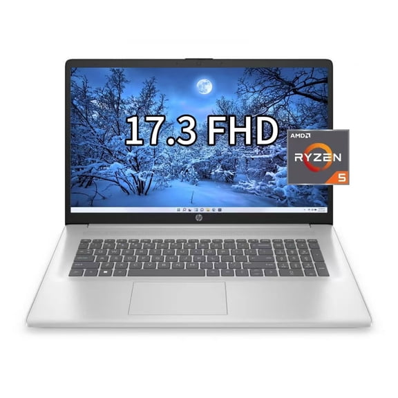 New HP 17 Home & Business Laptop,17.3" FHD , AMD Ryzen 5 7430U (Beat i7-1255U) 16GB RAM, 1TB PCIe SSD,Windows 11 Home