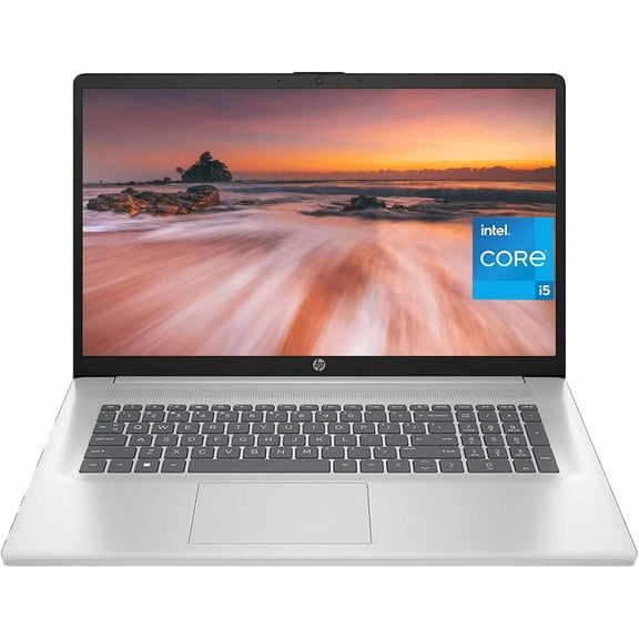 New HP 17 Laptop, 17.3" FHD IPS Display, Intel Core i5 1335U(Beat i7-1255U), 32GB RAM, 1TB SSD, Backlit Keyboard, Numeric Keypad, Wi-Fi 6, Bluetooth, Windows 11 Home Silver