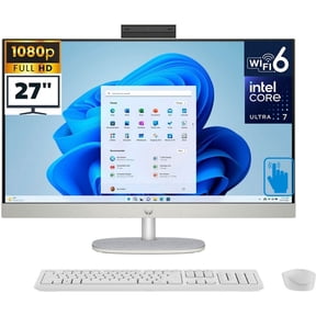 Pre-Owned New HP 27 All-in-One Desktop PC 27" Touchscreen FHD IPS ,Intel Core Ultra 7 155U, Intel Graphics, 32GB DDR5 RAM, 1TB PCIe SSD, Wi-Fi 6, BT 5.3, Wifi, Windows 11 Pro