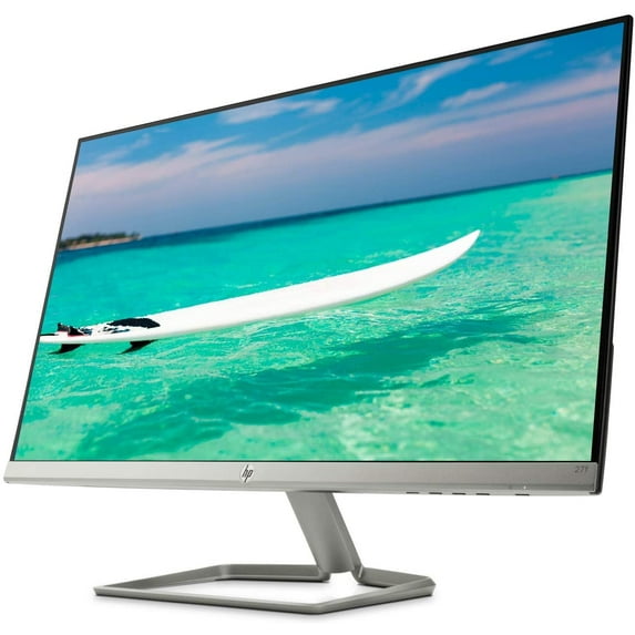 New HP 27f Display 27" Full HD IPS Ultra-Slim Backlit LED 5ms Response Time Micro-Edge VGA HDMI