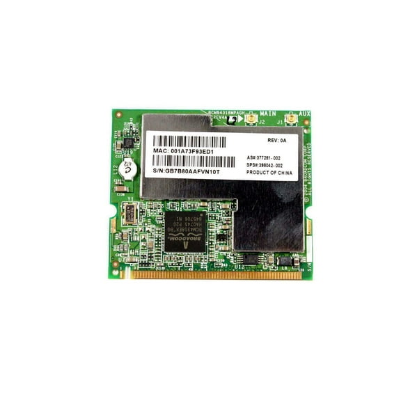 New HP Broadcom Mini PCI 802.11a/b/g Wireless LAN (Wlan) Card 411940-002