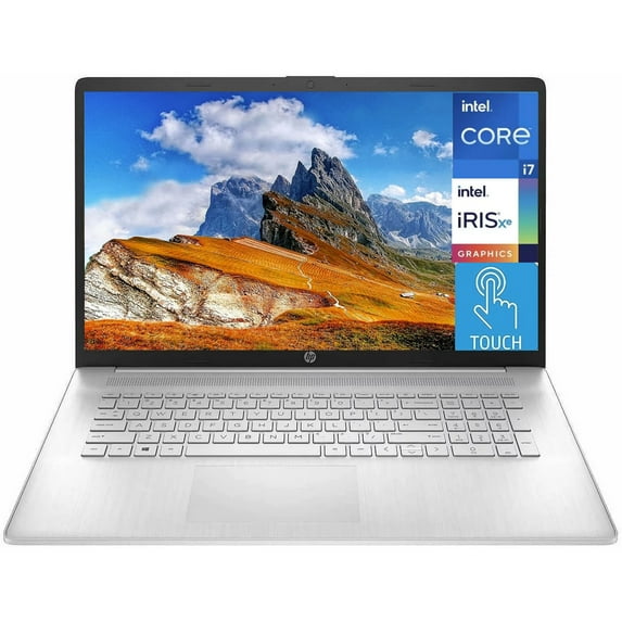 New HP High-Performance 17.3" HD Touchscreen Laptop,Intel Core i7-1355U,32GB RAM,512GB SSD,Intel Iris Xe Graphics,Webcam,HDMI,Wi-Fi 5 ,Bluetooth 5, Windows 11 Enterprise,Silver