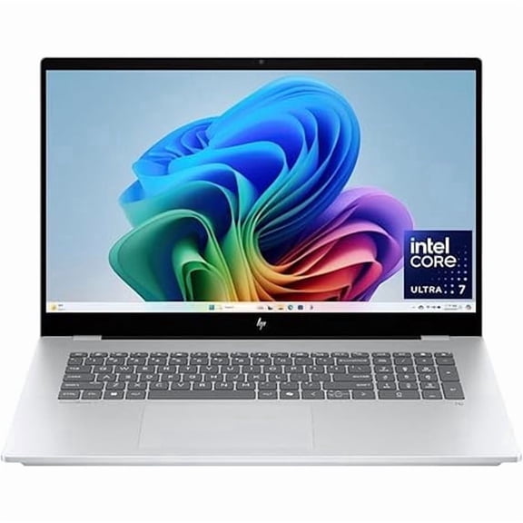 New HP OmniBook 7 17.3" Next Gen AI PC, FHD Touchscreen Display, Intel Core Ultra 7 256V, 16GB RAM, 1TB SSD, Intel Arc 140V GPU, Windows 11 Pro, Copilot+ PC, Silver, 17-dc0000nr