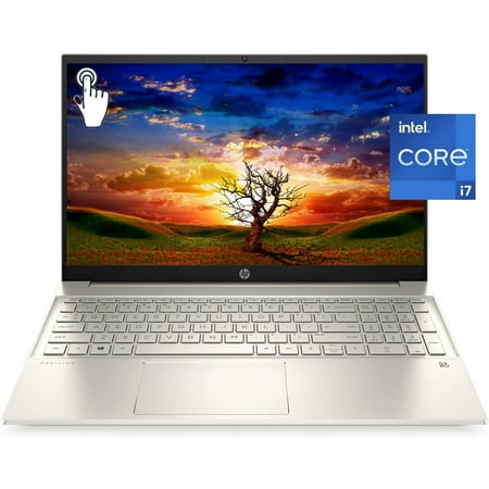 New HP Pavilion 15t-eg300 Laptop, 15.6" FHD Touchscreen,Intel Core i7-1355U,up to 5.0Ghz,32GB RAM,2TB SSD ,Backlit Keyboard ,Webcam, HDMI,Wifi 6,Bluetooth,Windows 11 Pro, Warm Gold