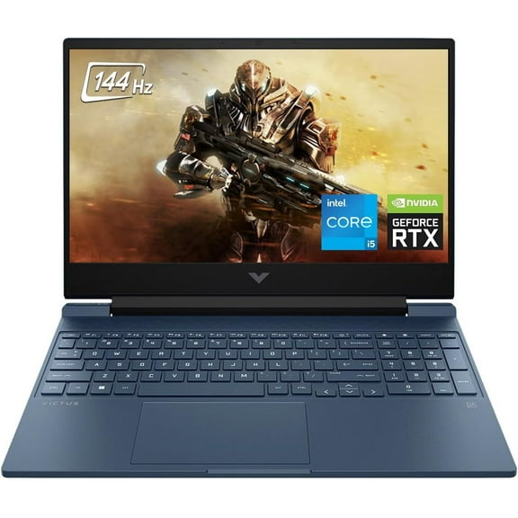 New HP Victus 15.6" FHD Gaming Laptop,Intel Core i5-12450H,32GB RAM 1TB SSD,NVIDIA GeForce RTX 3050,Backlit Keyboard,Performance Blue