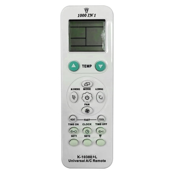 New HUAYU K-1038E+L Universal AC LCD Air Conditioner Remote Control 1000 in 1