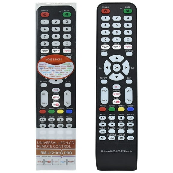 New HUAYU RM-L1210+G Pro For Samsung LG Sharp Universal TV Remote Control