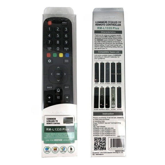 New HUAYU RM-L1335 Plus Universal For Hisense TV Remote Control EN2B27 EN2BB27H