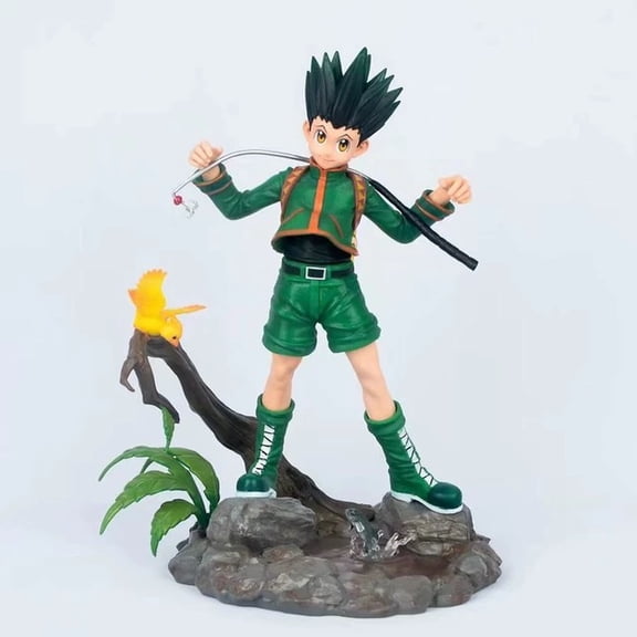 New HUNTERHUNTER Gon Freecss (Combat Ver) Character Anime Model Statue Action Figures Desktop Ornament Popular Decorations Fan Souvenirs Creative Gift Collectable
